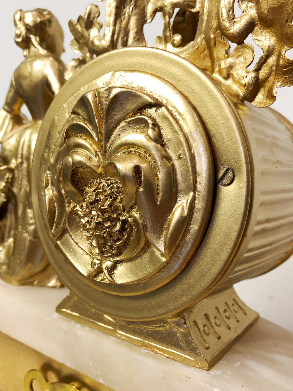 Antique Original Ormolu Spelter French Pendulum Clock | eXibit collection