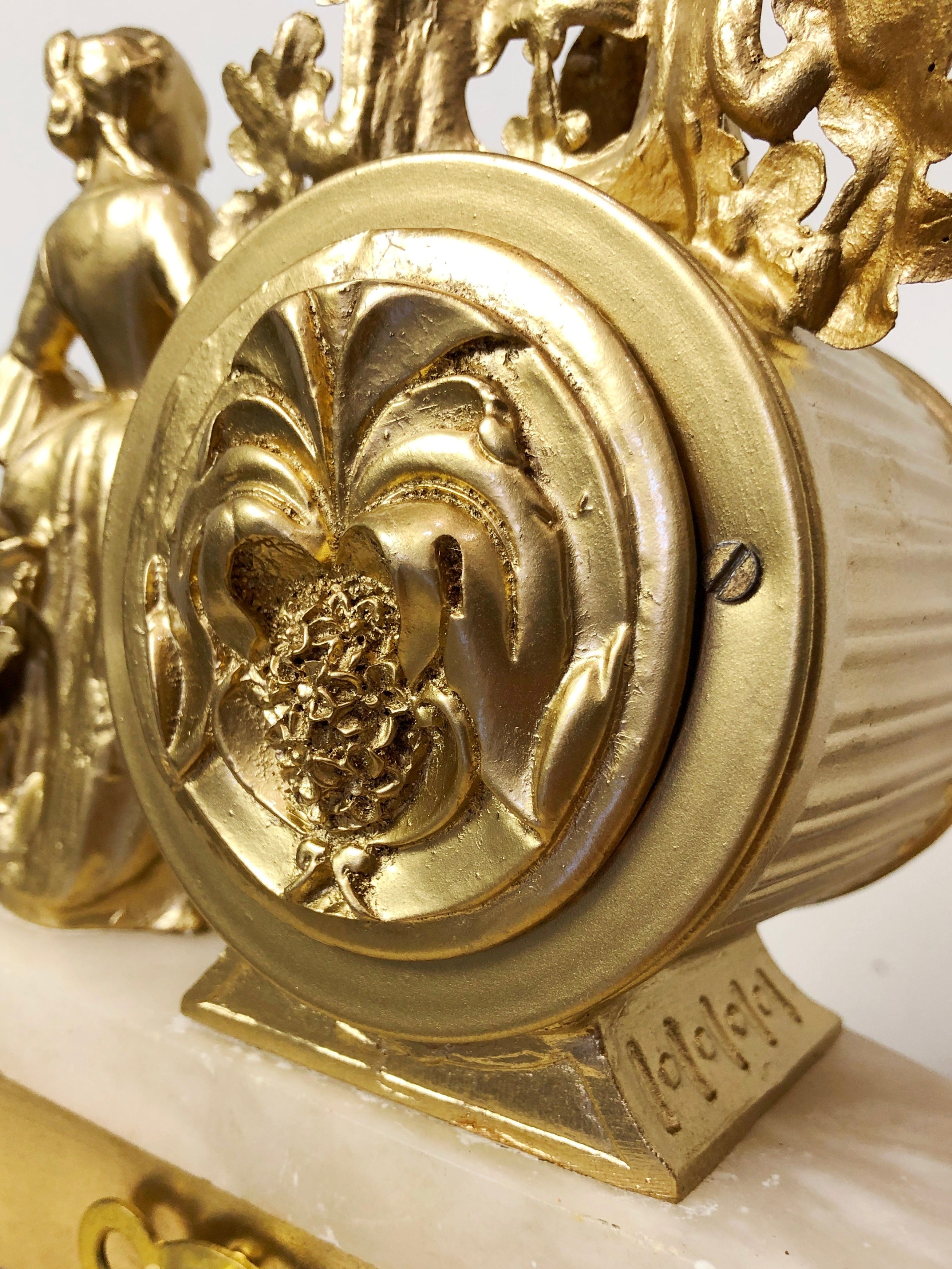 Antique Original Ormolu Spelter French Pendulum Clock | eXibit collection