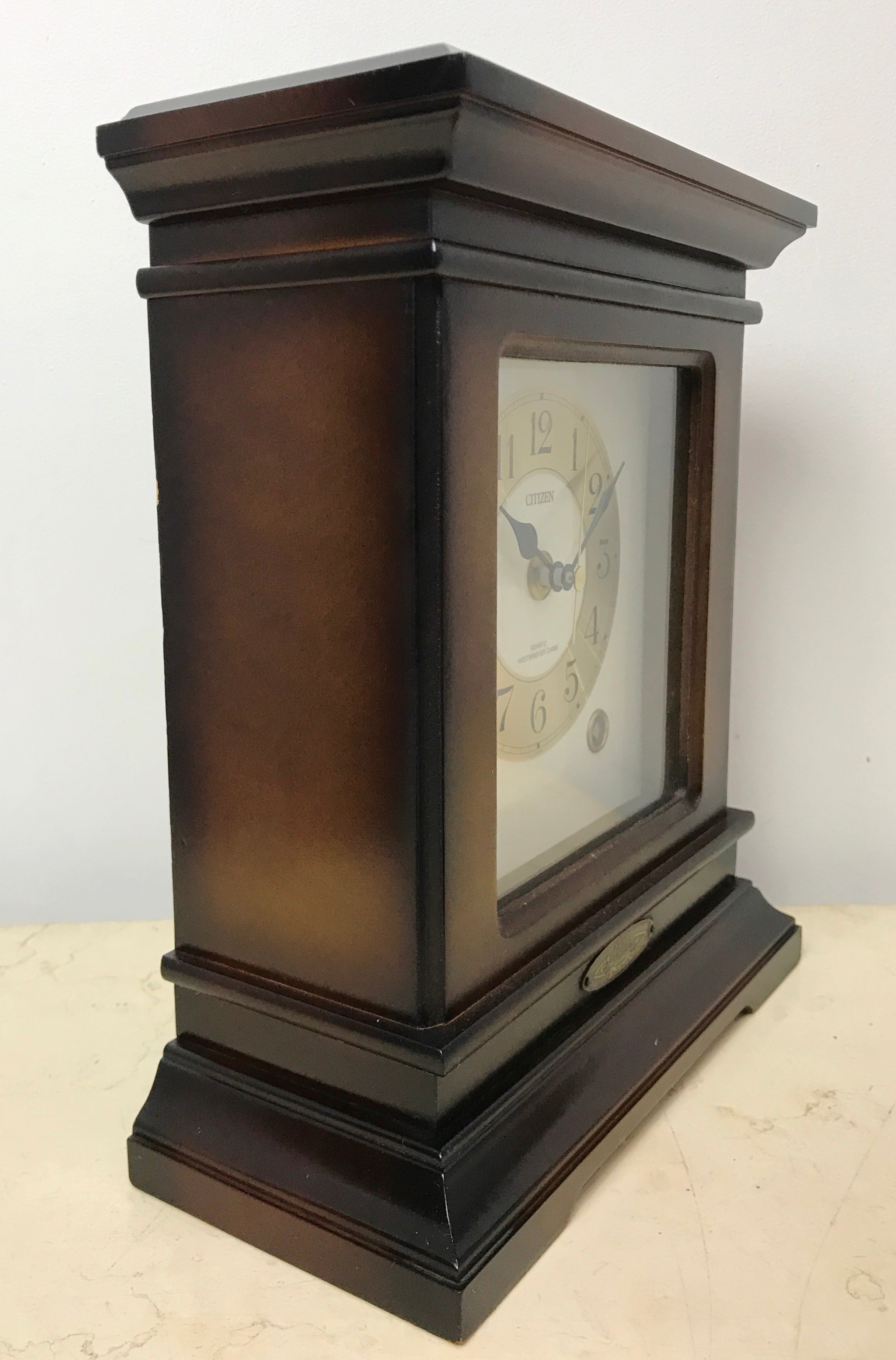 Vintage Westminster Chime Citizen Battery Mantel Clock | eXibit collection