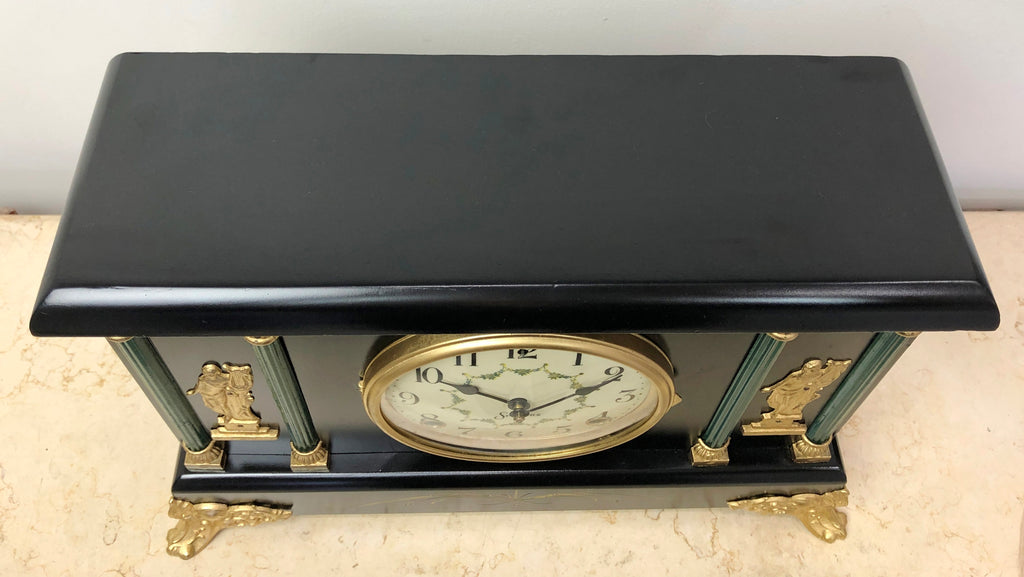 Antique Sessions Hammer on Coil Chime Mantel Clock | Adelaide Clocks
