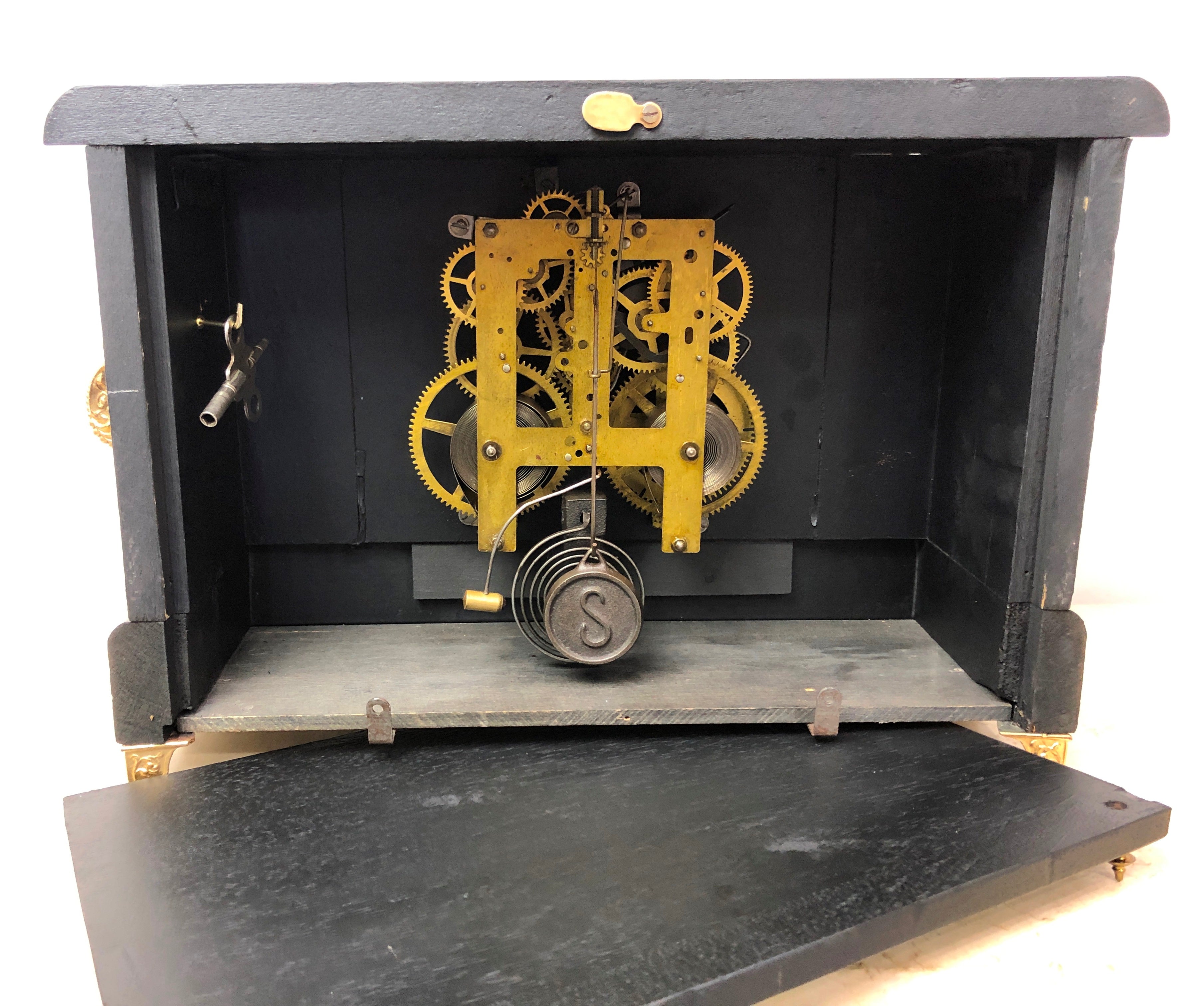 Antique Sessions Hammer on Coil Chime Mantel Clock | Adelaide Clocks