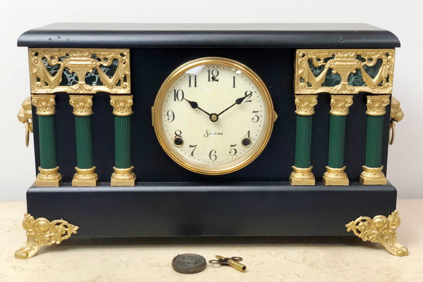 Antique Sessions Hammer Chime Mantel Clock | eXibit collection