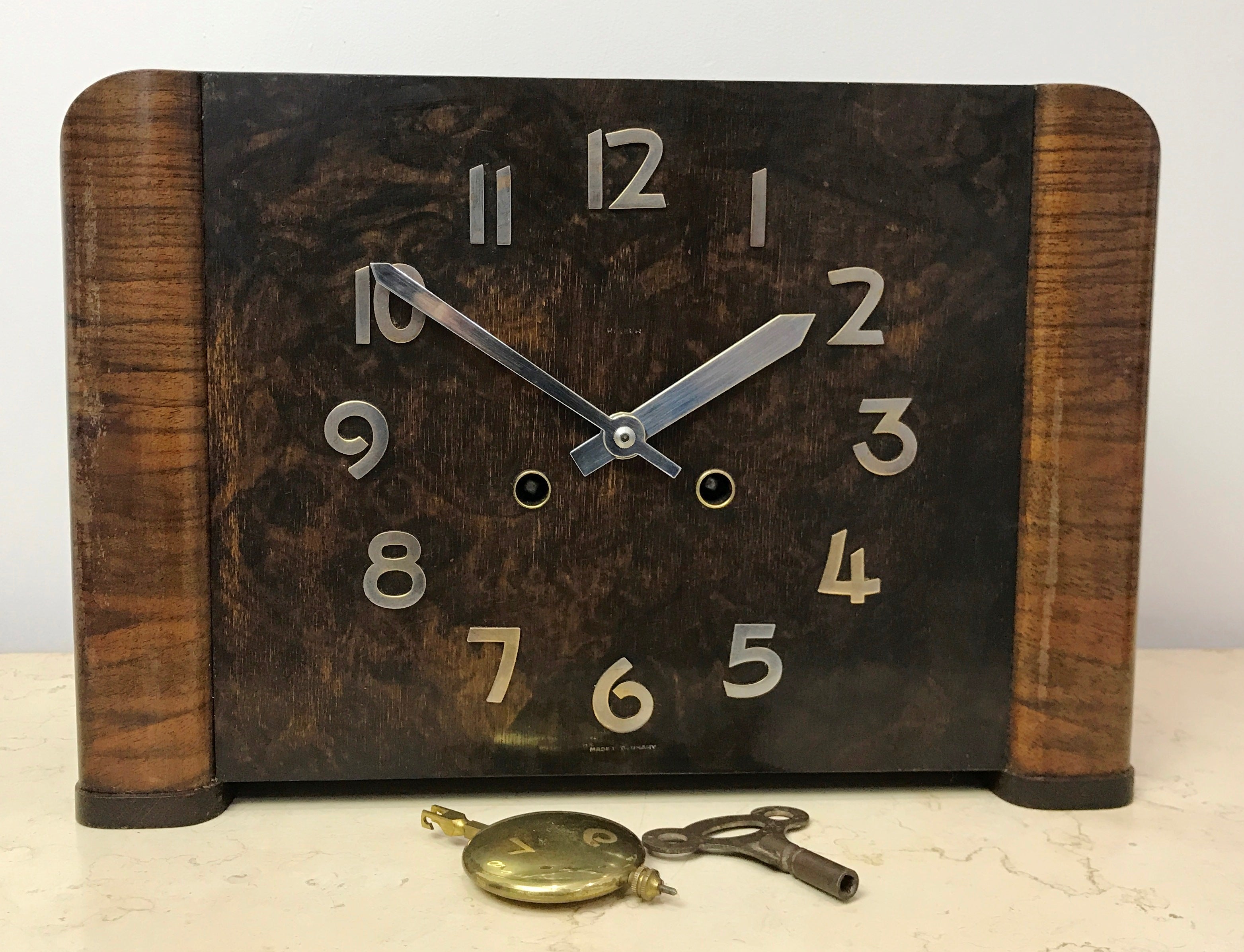 Vintage HALLER Art Deco German Mantel Clock | eXibit collection