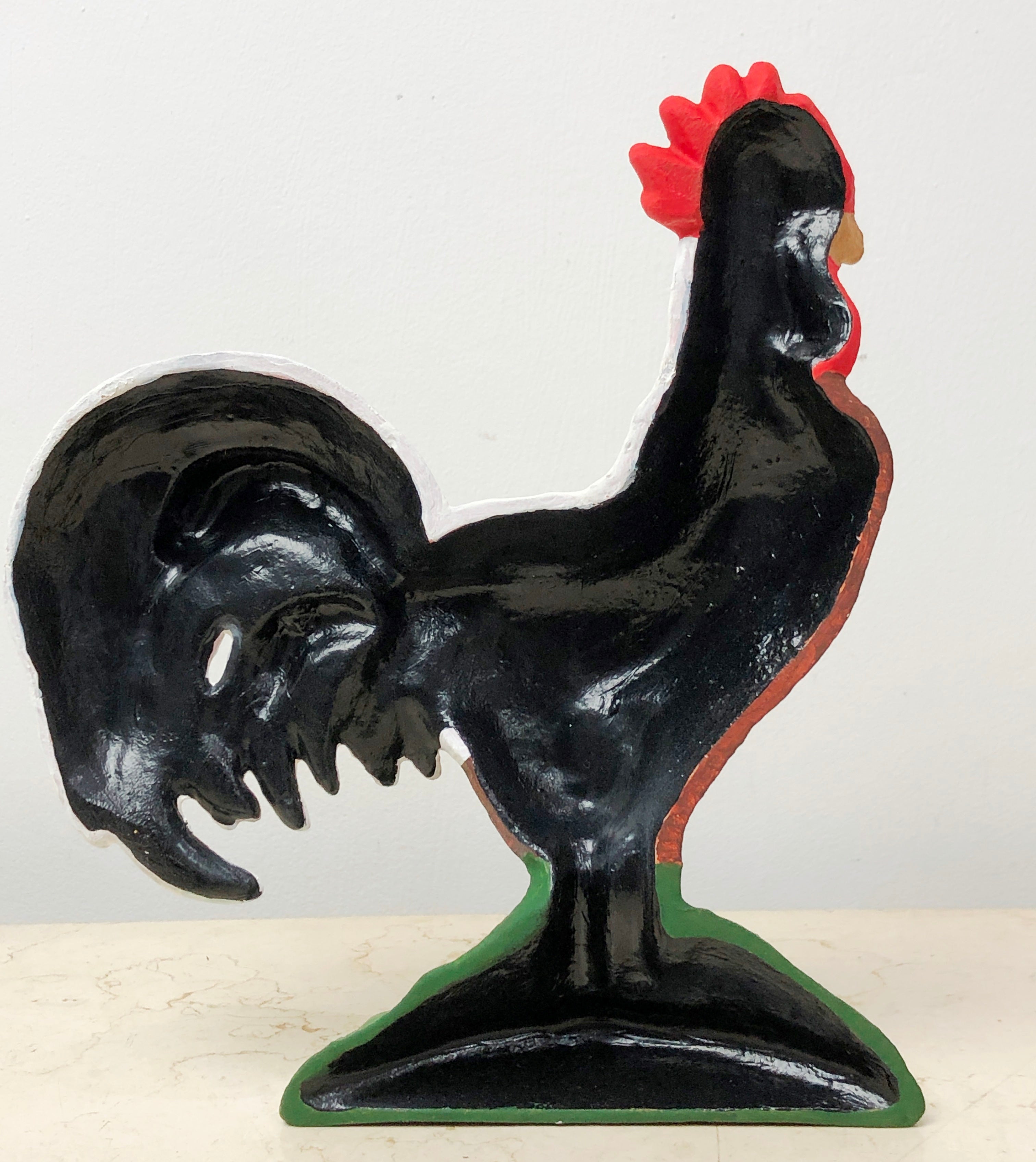 Vintage Cast Iron Rooster Doorstop | eXibit collection