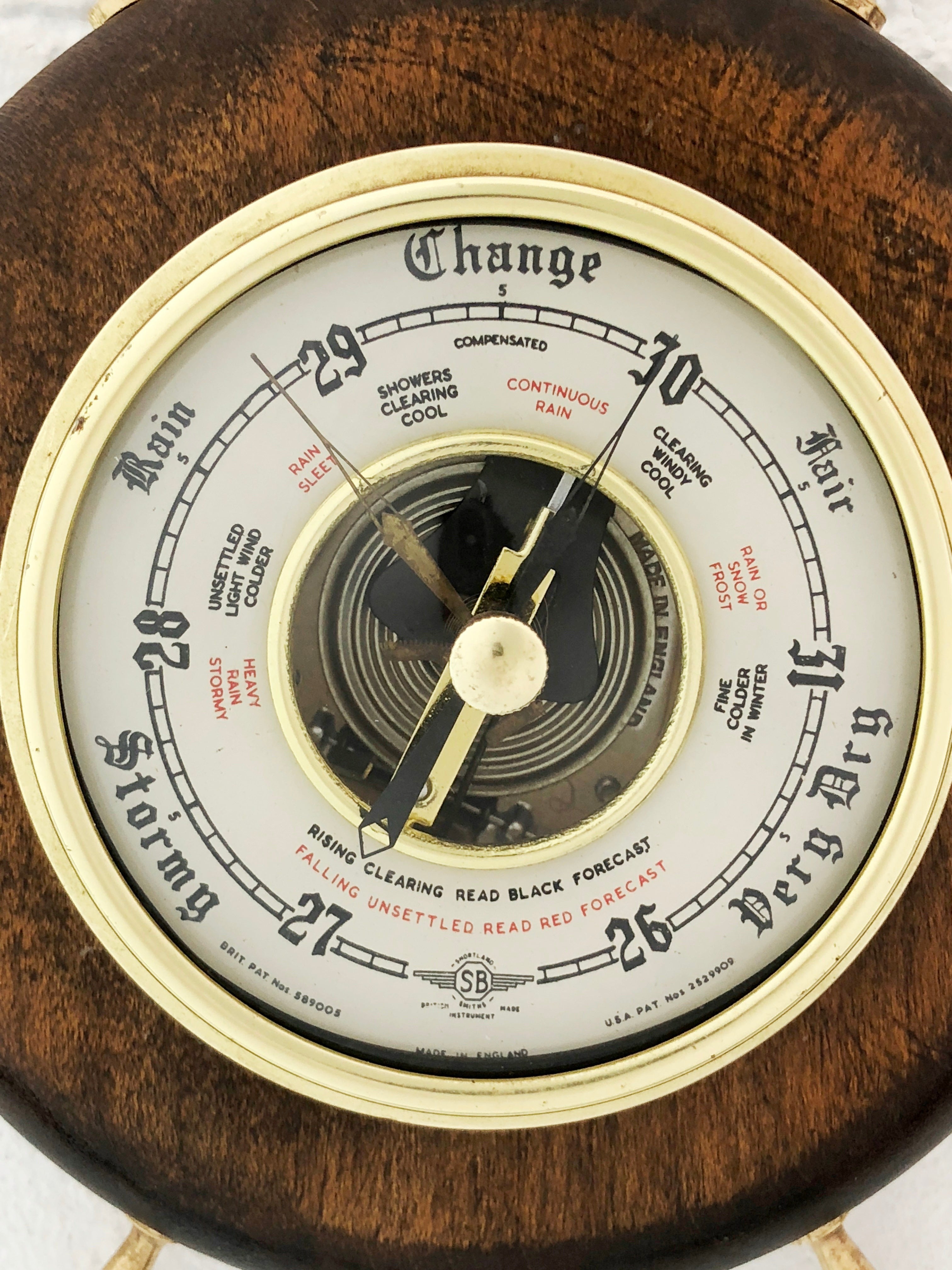 Vintage Shortland Smiths Ships Wheel Wall Barometer | eXibit collection