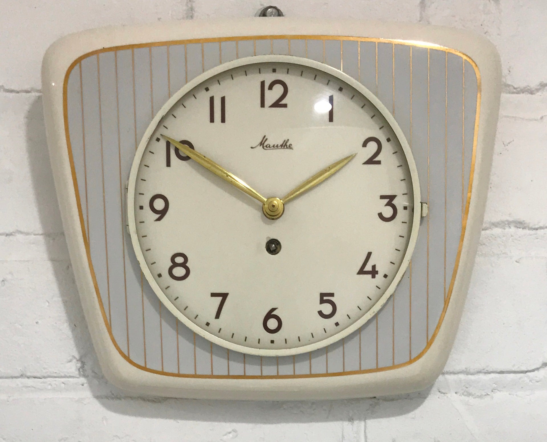 Vintage MAUTHE Ceramic Wall Clock | eXibit collection