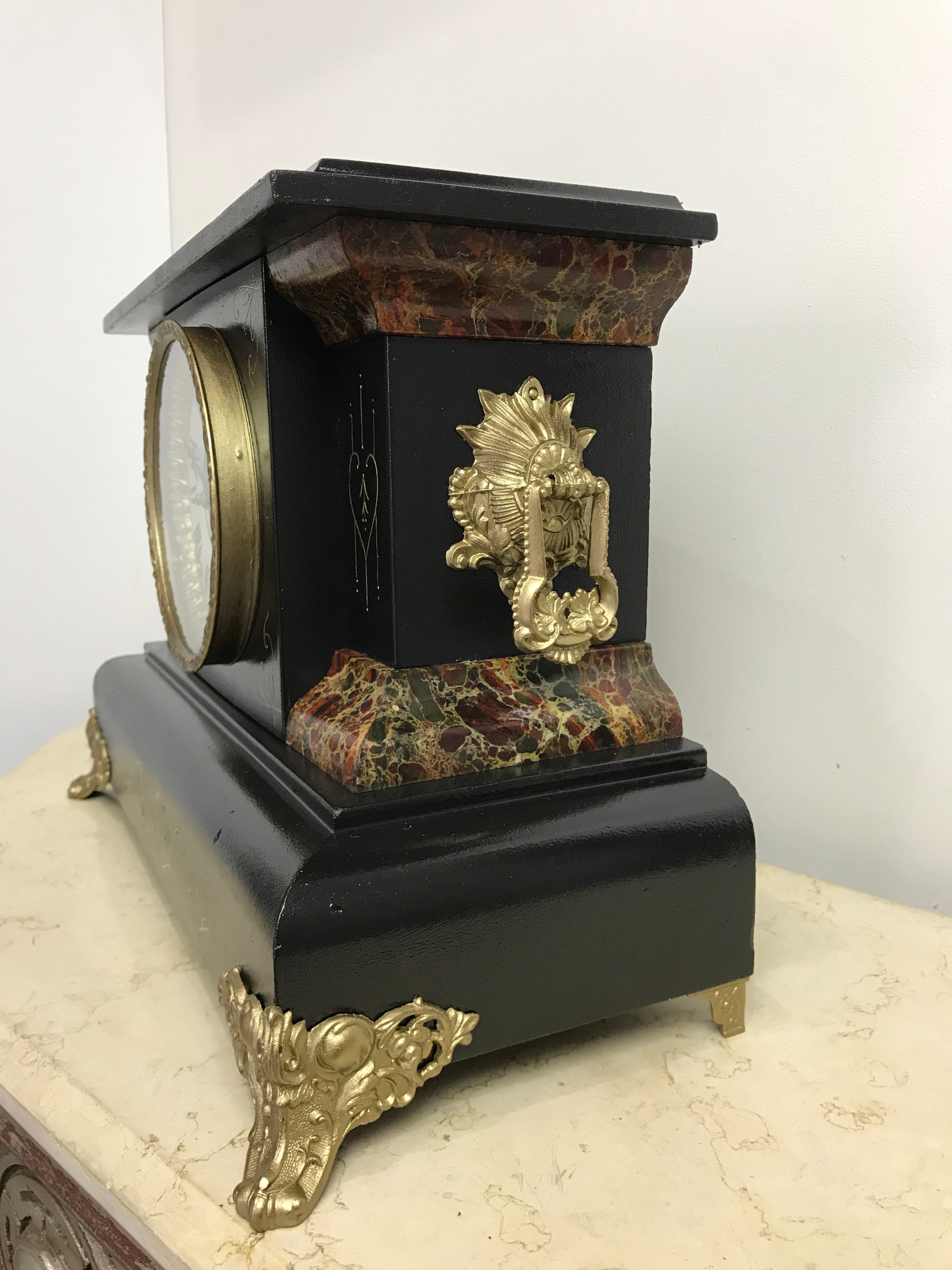 Antique Sessions Chime Mantel Clock | eXibit collection