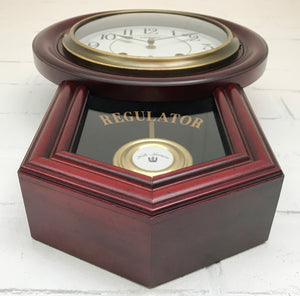 Vintage Regulator BIM BAM Chime Battery Wall Clock | eXibit collection