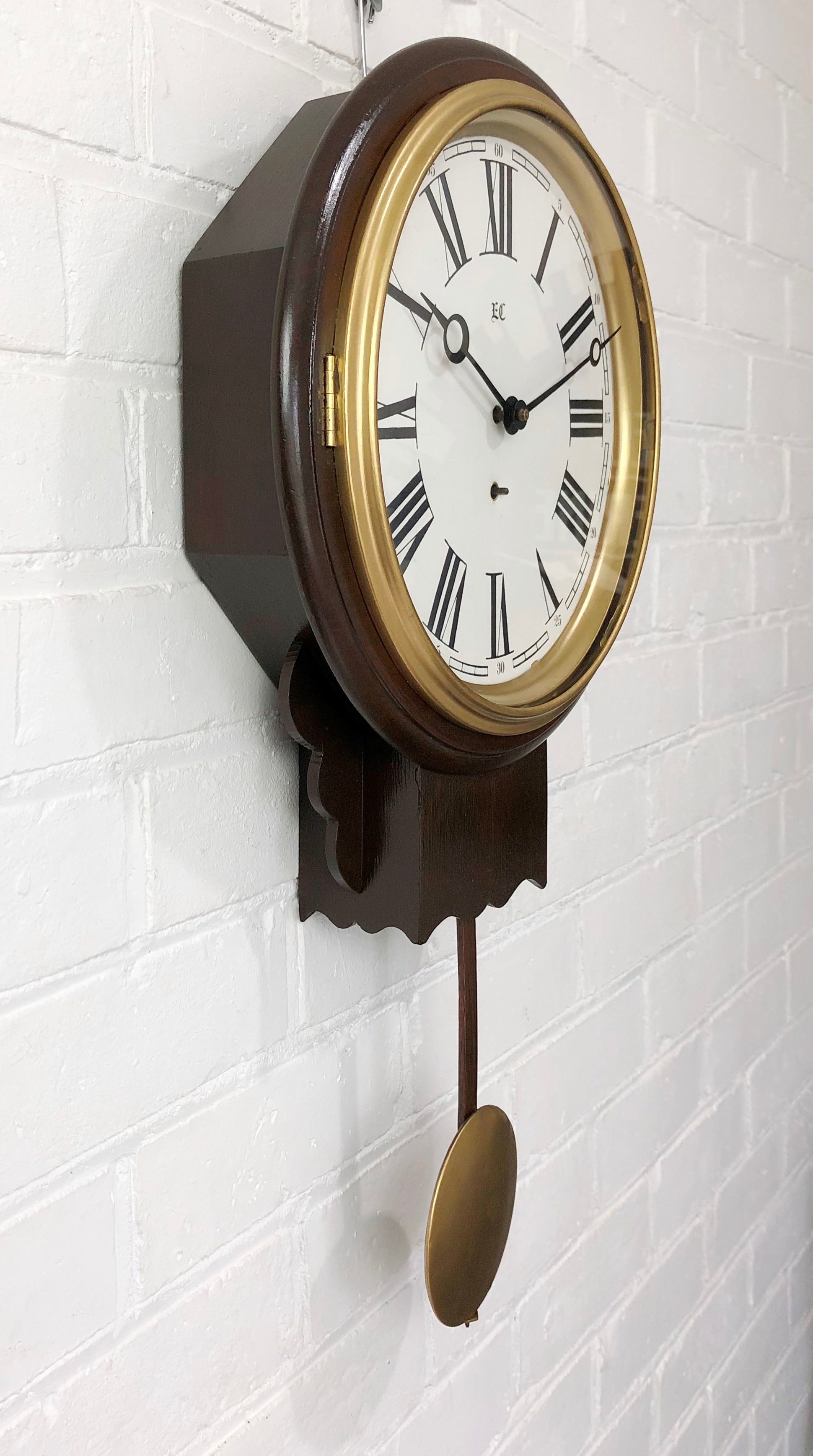 Antique Silent Pendulum Wall Clock | eXibit collection