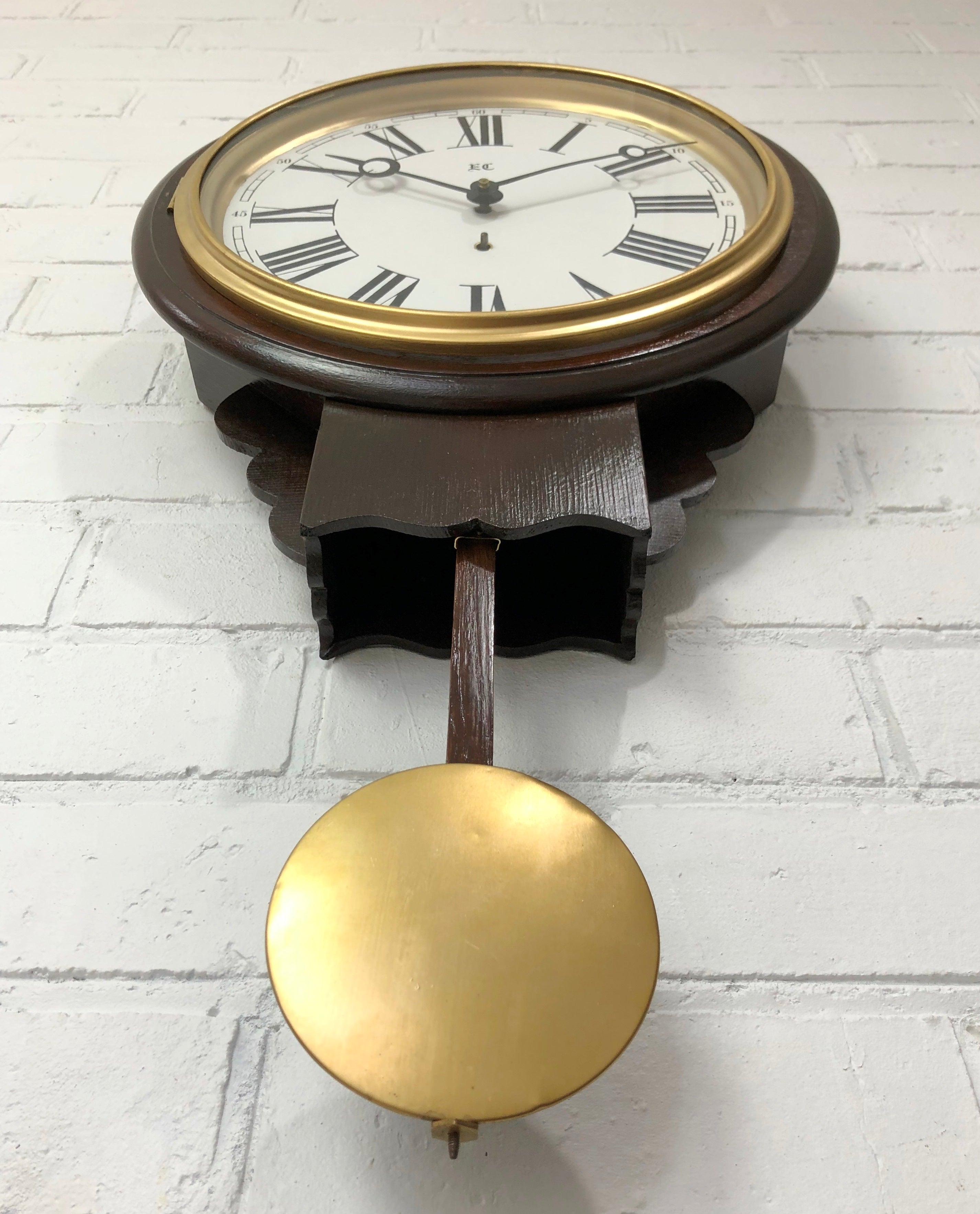 Antique Silent Pendulum Wall Clock | eXibit collection