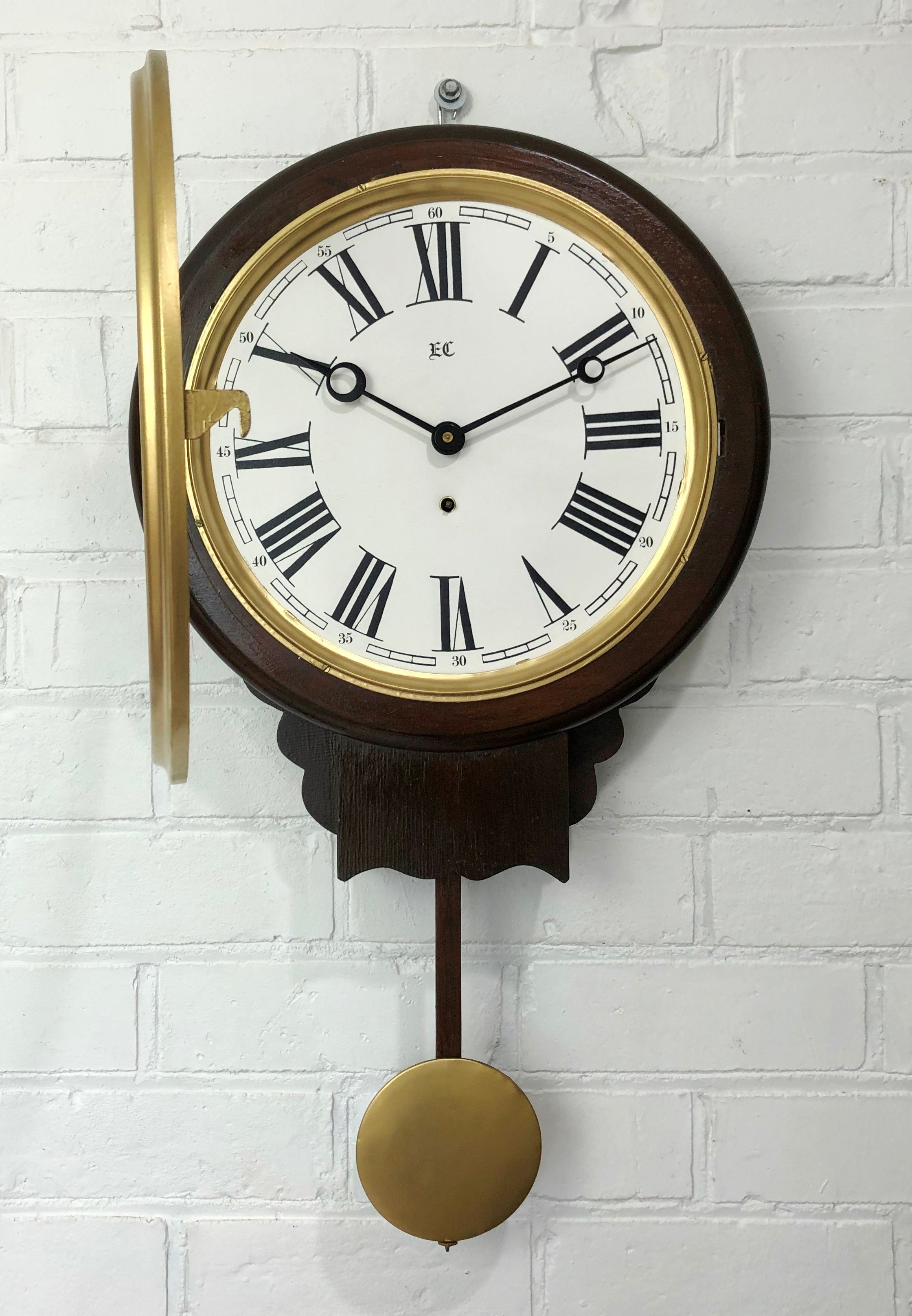 Antique Silent Pendulum Wall Clock | eXibit collection