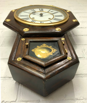 Antique Original MEIJI Pendulum Chime Wall Clock | eXibit collection