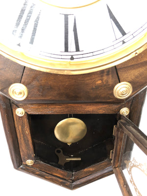 Antique Original MEIJI Pendulum Chime Wall Clock | eXibit collection