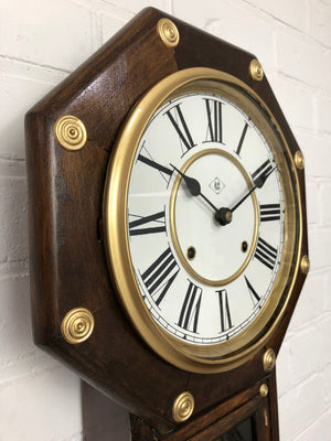 Antique Original MEIJI Pendulum Chime Wall Clock | eXibit collection