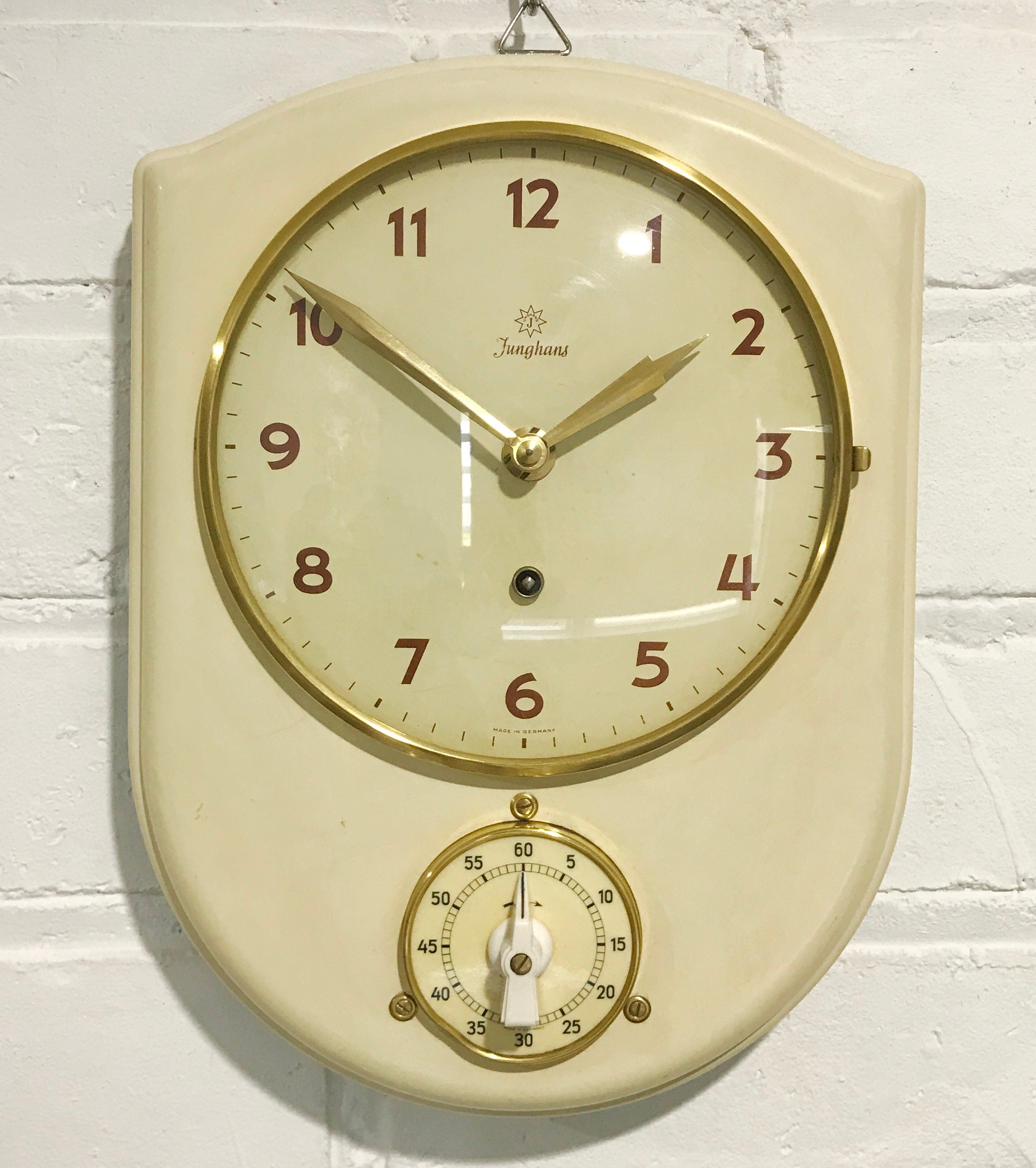 Vintage Junghans  Kitchen Timer Wall Clock | eXibit collection