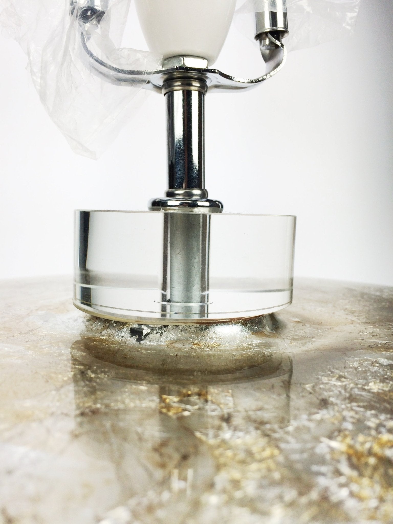 Vintage Rustic Style Crackle Look Table Lamp Base | eXibit collection