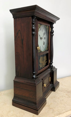 Antique Atkins Hammer on Coil Chime Mantel Clock | eXibit collection