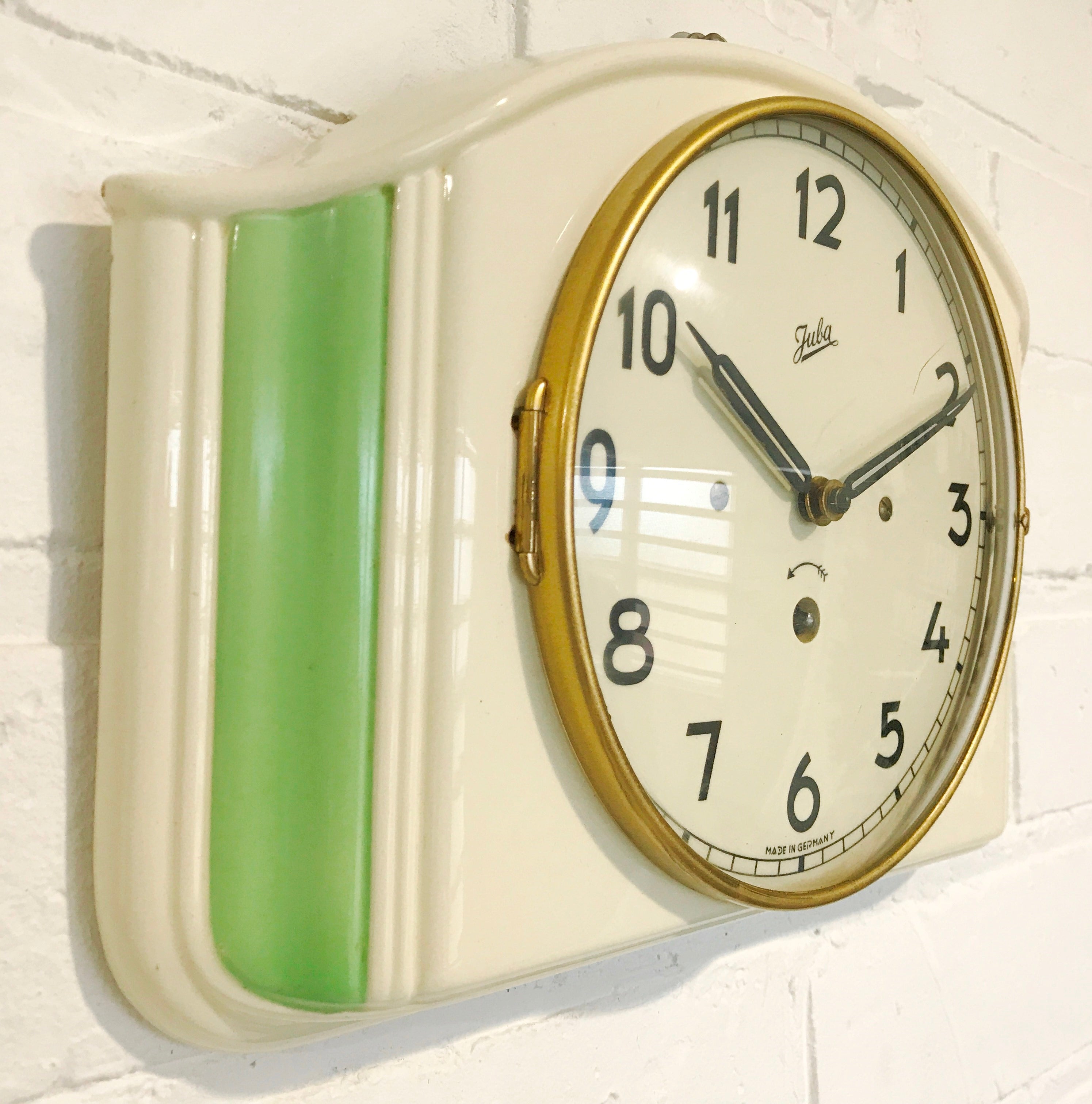 Vintage JUBA Ceramic Wall Clock | eXibit collection