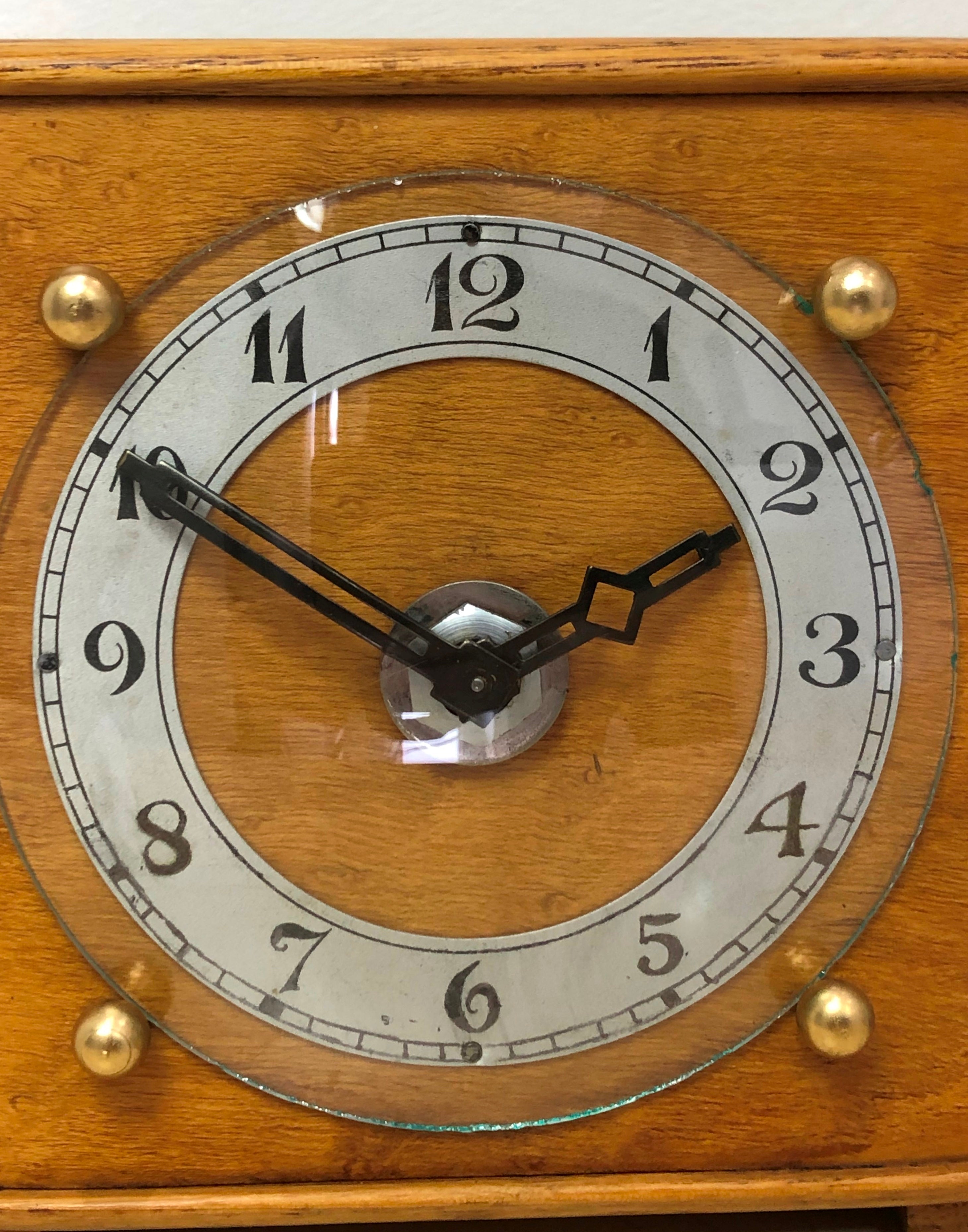 Vintage Art Deco British Electric Mantel Clock | eXibit collection