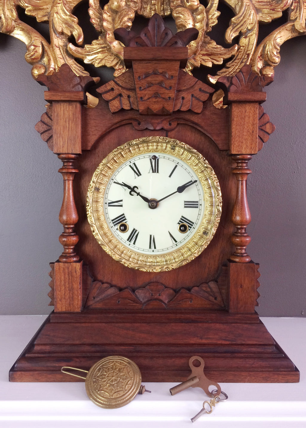 Antique Ansonia Mantel Clock | eXibit collection