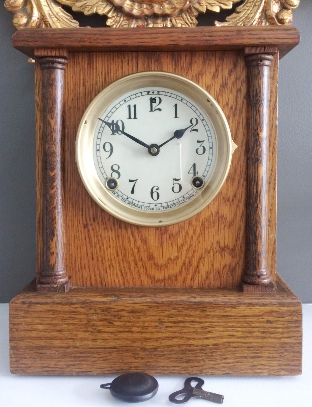 Antique Sessions Mantel Clock | eXibit collection