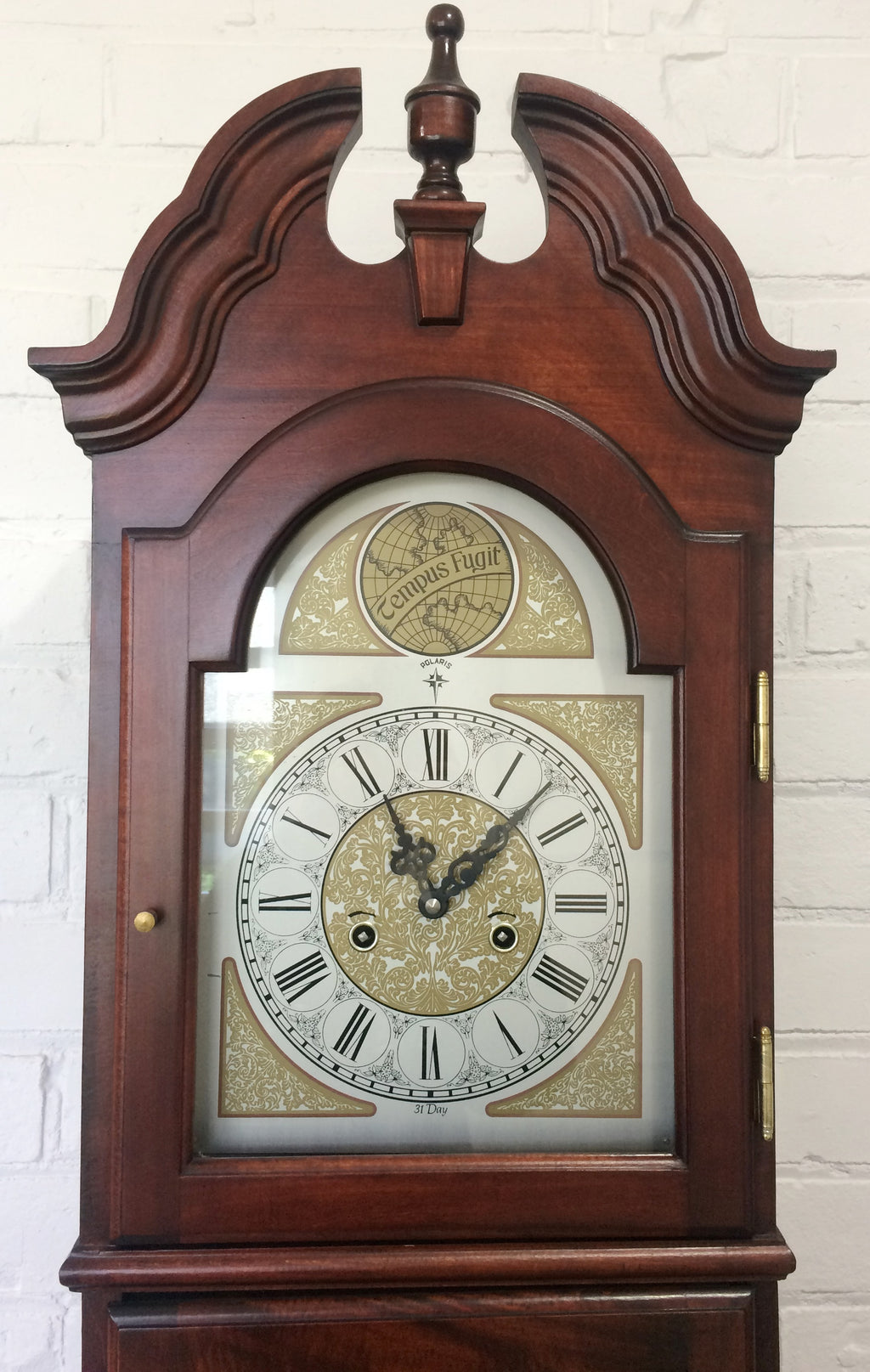 Vintage 31x Day Tempus Fugit Grandfather Clock | eXibit collection