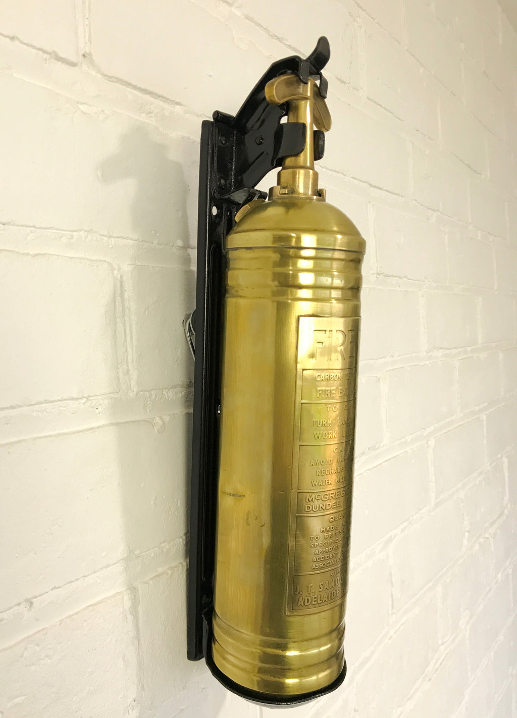 Vintage FIRE BOY Brass Fire Extinguisher | eXibit collection