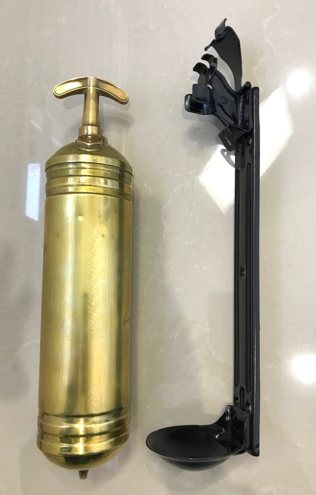 Vintage FIRE BOY Brass Fire Extinguisher | eXibit collection