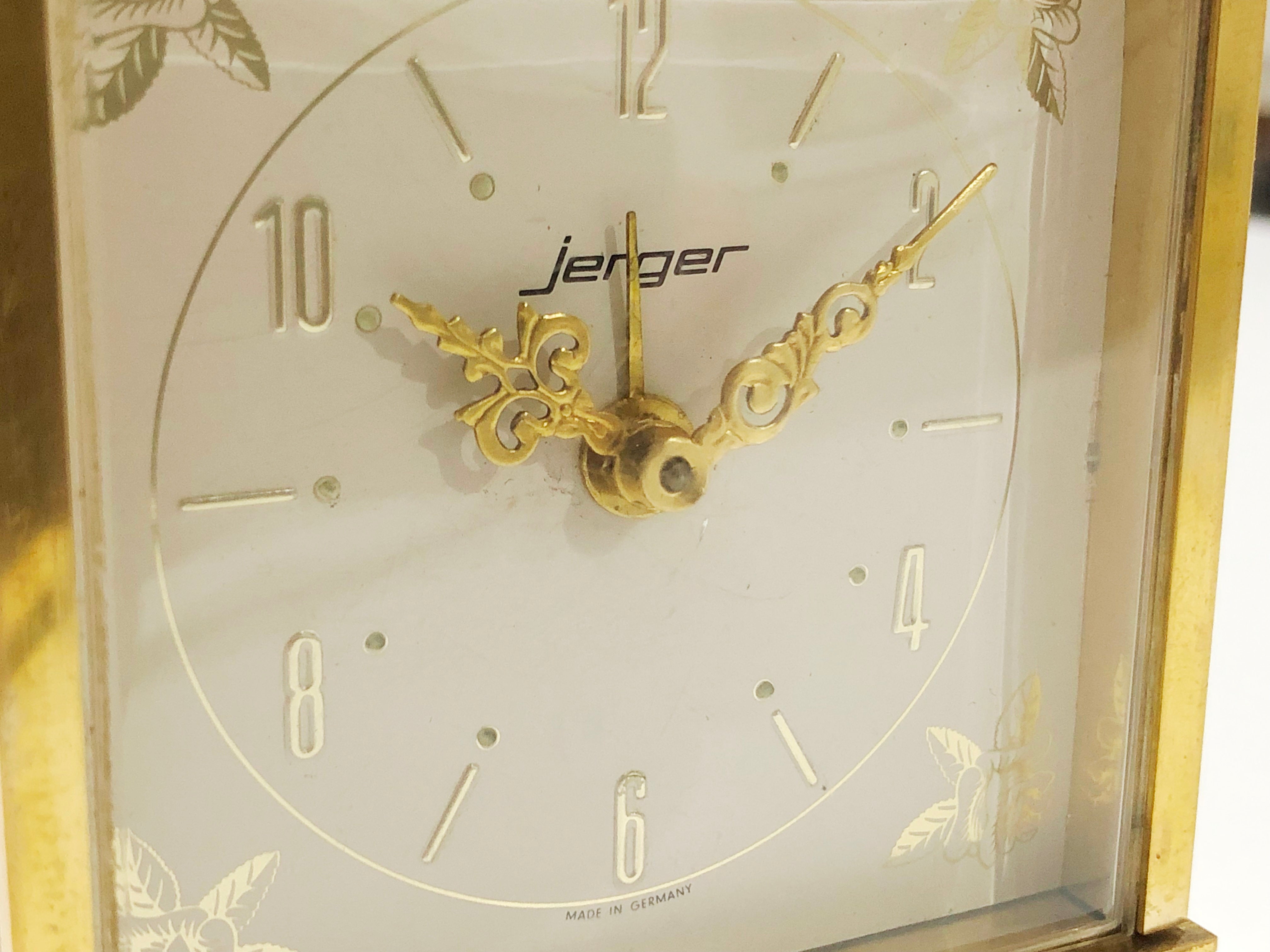 Vintage JERGER German Alarm Desk Clock | eXibit collection