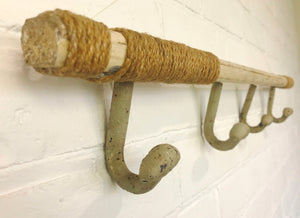 Vintage Wooden Oar / Paddle Wall Hanging Coat Rack | eXibib collection