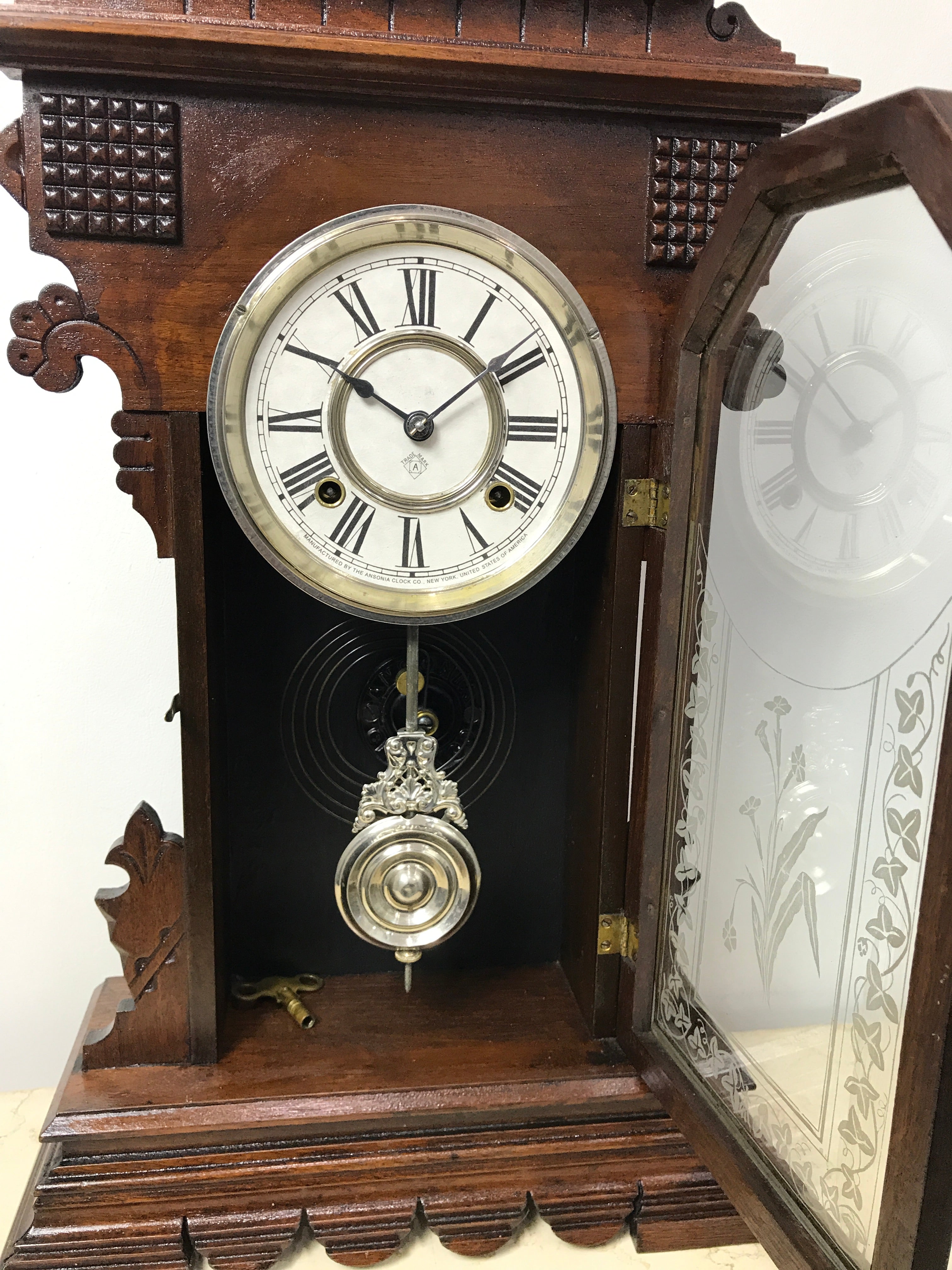 Antique ANSONIA Cottage Mantel Clock | eXibit collection