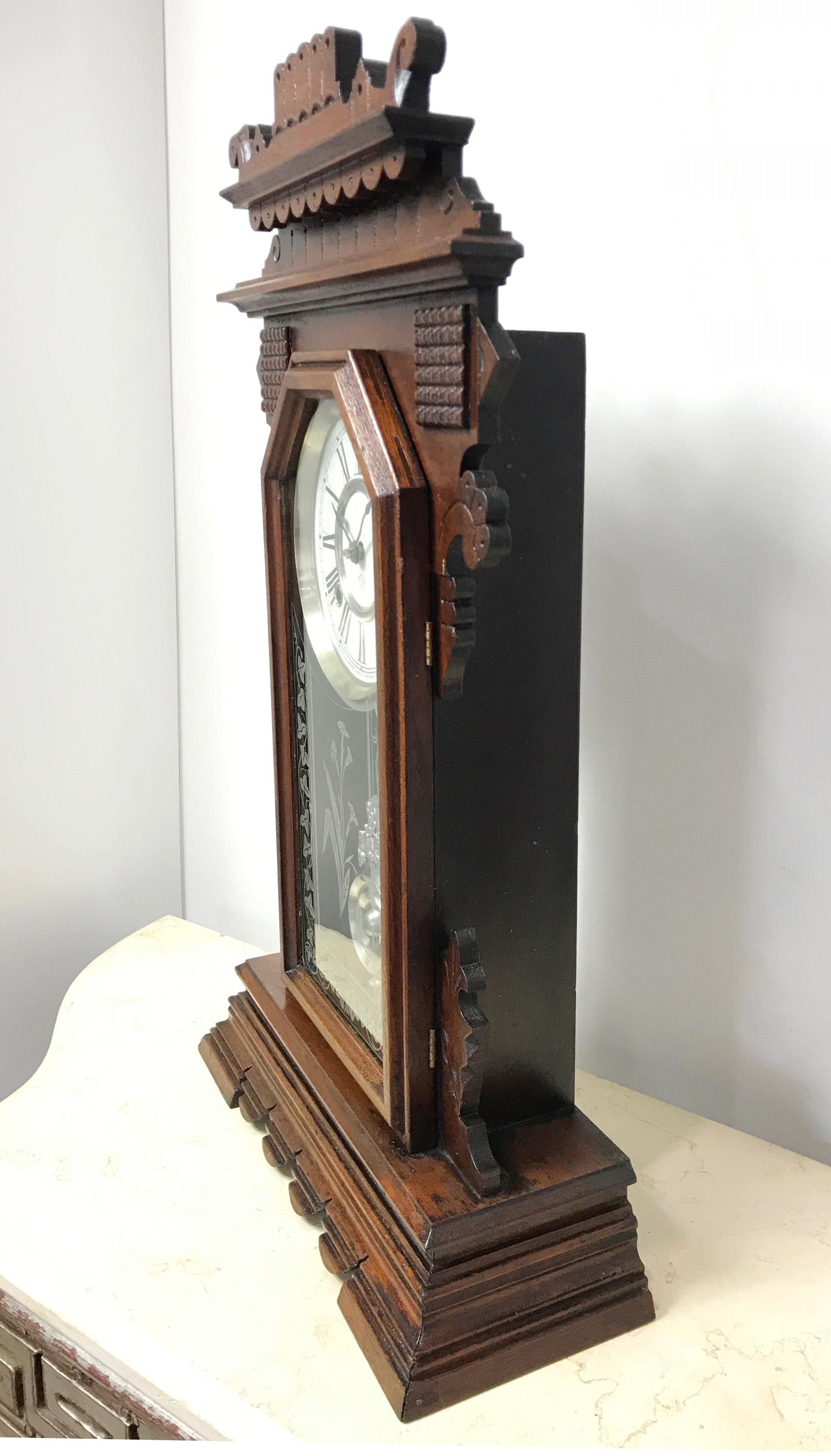 Antique ANSONIA Cottage Mantel Clock | eXibit collection