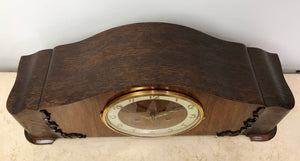 Vintage Wide Case Bim Bam Chime German Mantle Clock | eXibit collection