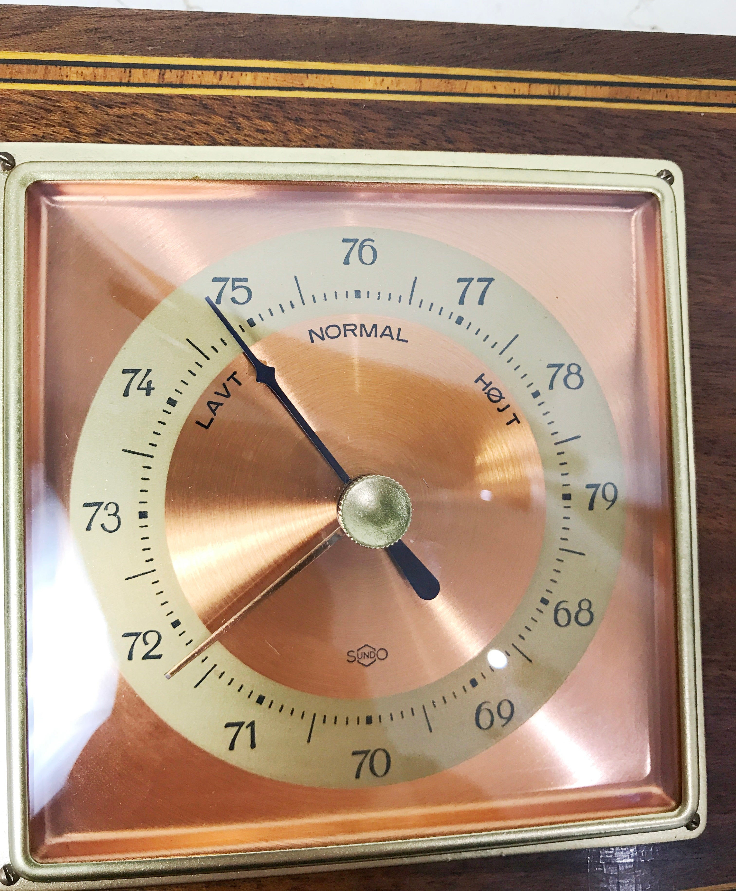 Vintage SUNDO Desk Barometer & Thermometer | eXibit collection