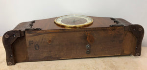 Vintage Wide Case Bim Bam Chime German Mantle Clock | eXibit collection