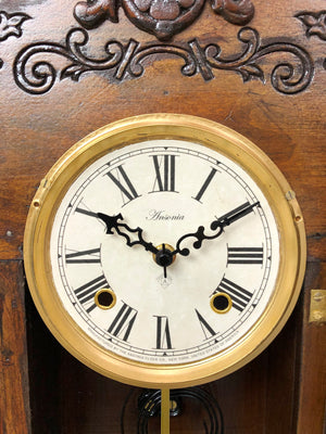 Antique Ansonia Cottage Westminster Battery Pendulum Mantel Clock | eXibit collection