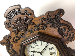 Antique Ansonia Cottage Westminster Battery Pendulum Mantel Clock | eXibit collection