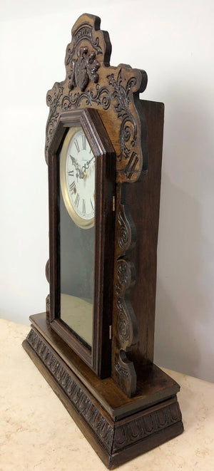 Antique Ansonia Cottage Westminster Battery Pendulum Mantel Clock | eXibit collection