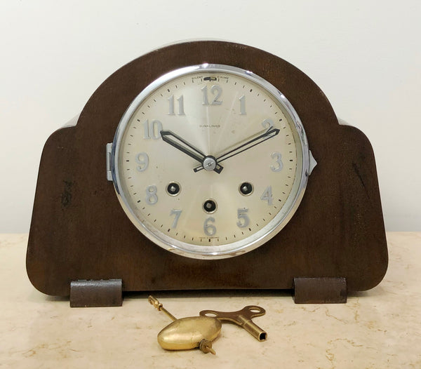 Vintage German Dunklings Westminster Chime Mantel Clock | eXibit collection