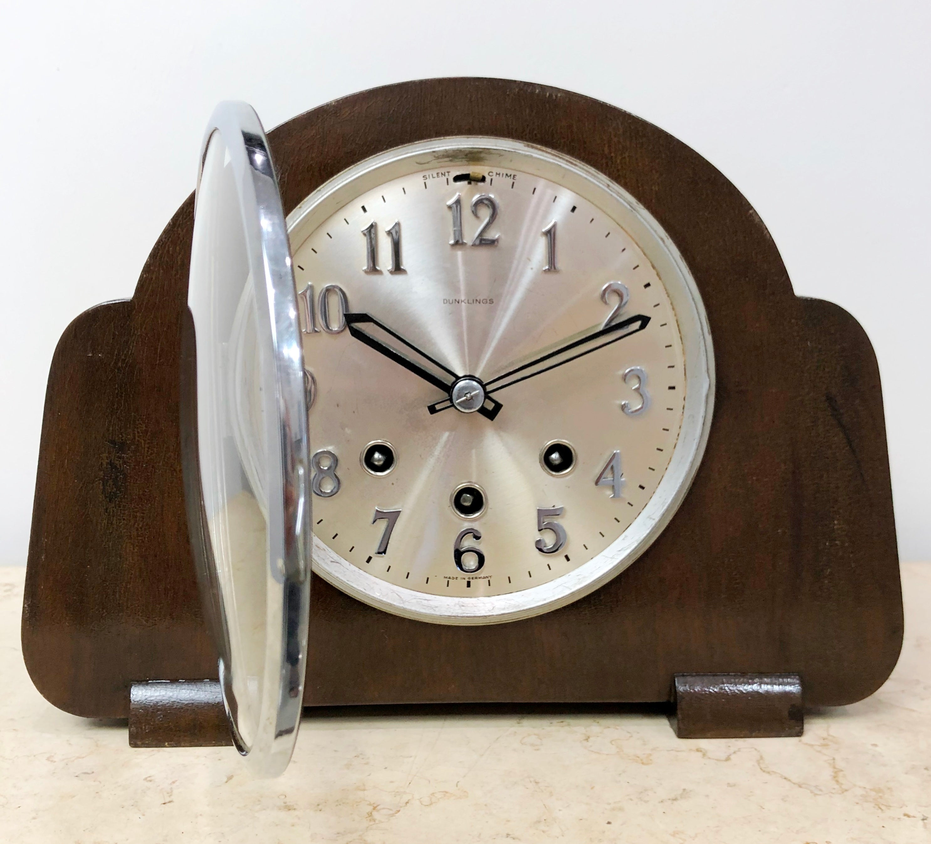 Vintage German Dunklings Westminster Chime Mantel Clock | eXibit collection