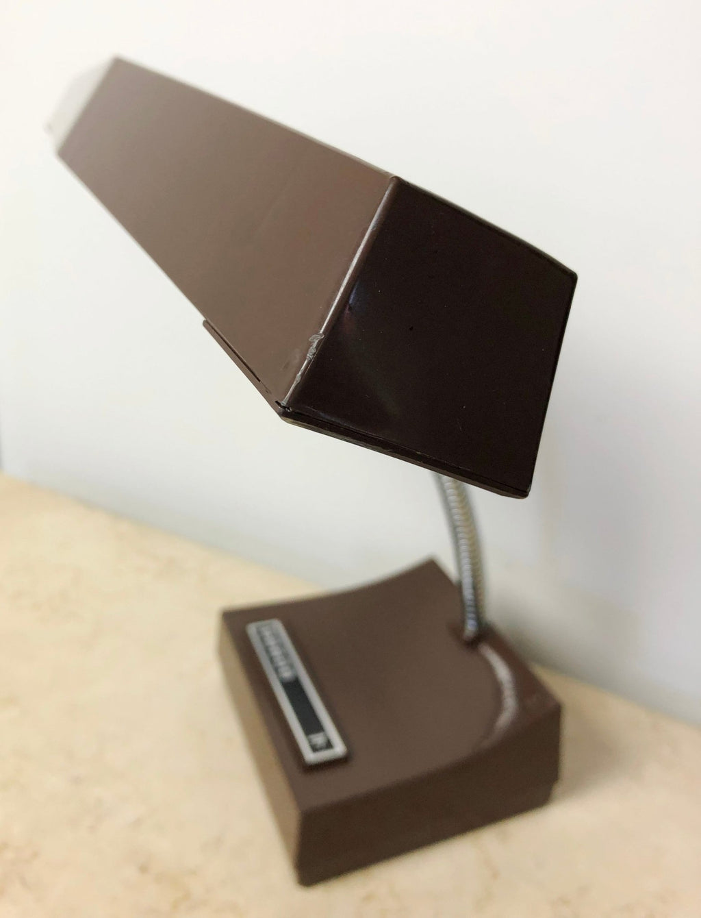 Vintage NORAX Retro Brown Bakelite Gooseneck Desk Lamp | eXibit collection
