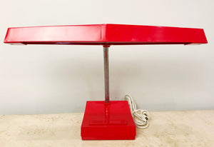 Vintage NORAX Retro RED Bakelite Gooseneck Desk Lamp | eXibit collection