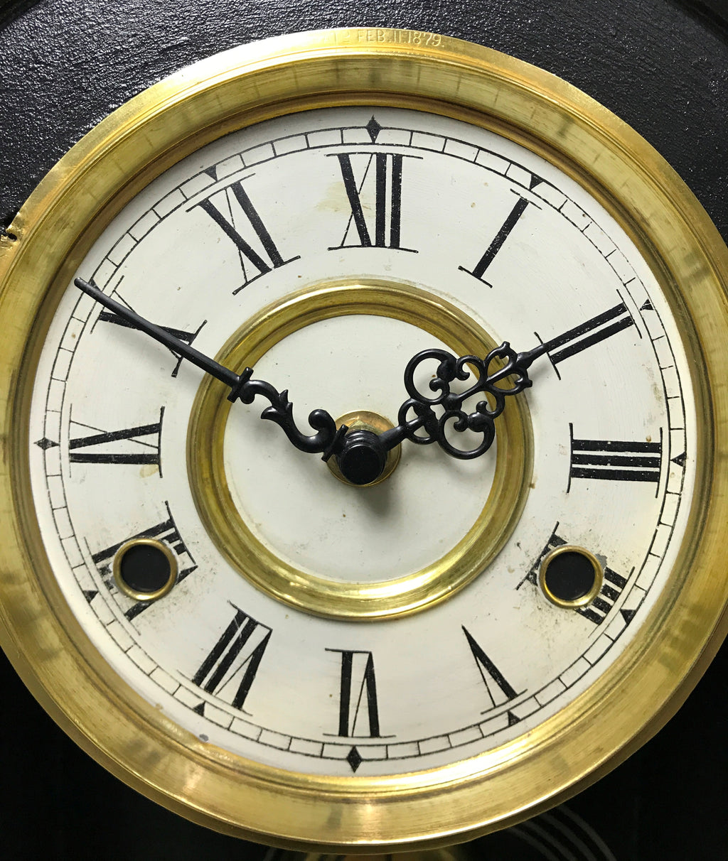 Antique New Haven Quartz Battery Mantel Clock  | Adelaide Clocks
