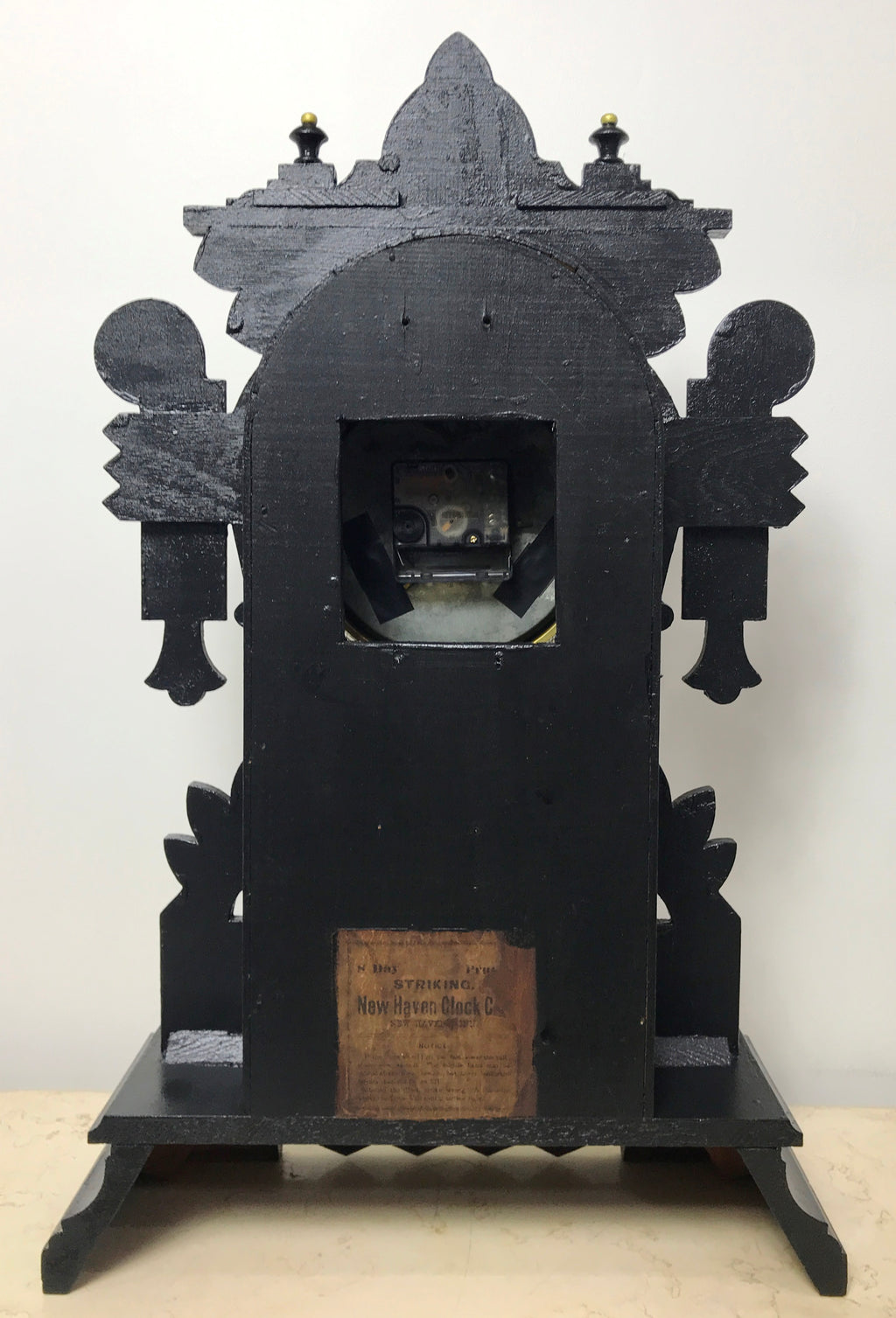 Antique New Haven Quartz Battery Mantel Clock  | Adelaide Clocks