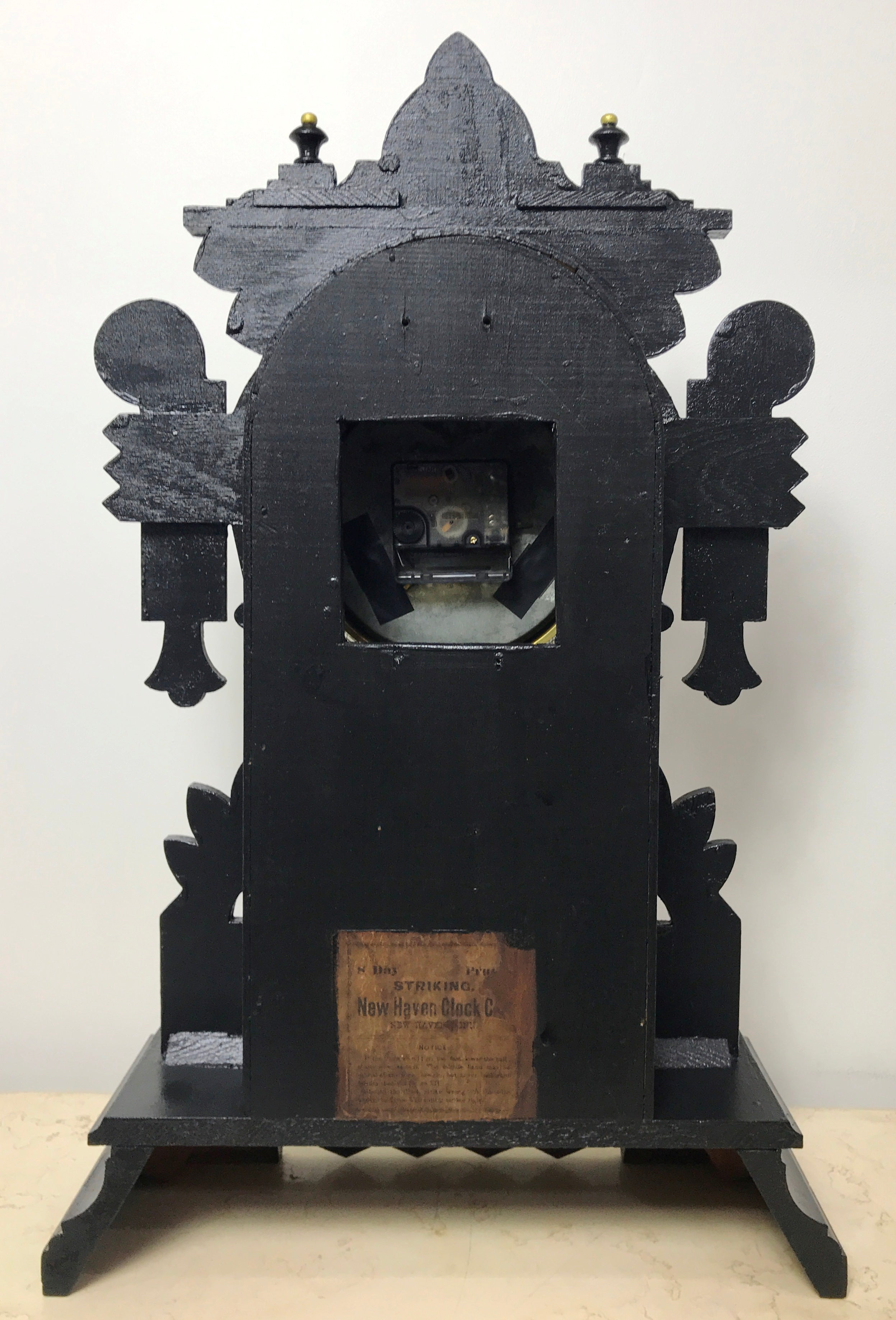 Antique New Haven Quartz Battery Mantel Clock  | Adelaide Clocks