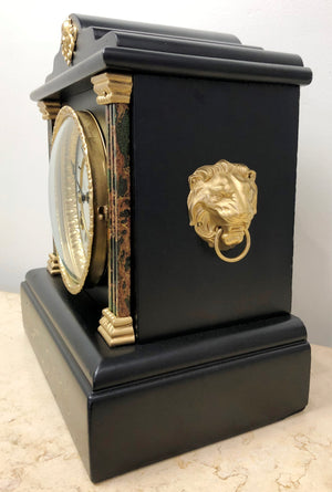 Antique Waterbury Bell & Hammer on Coil Chime Mantel Clock | eXibit collection