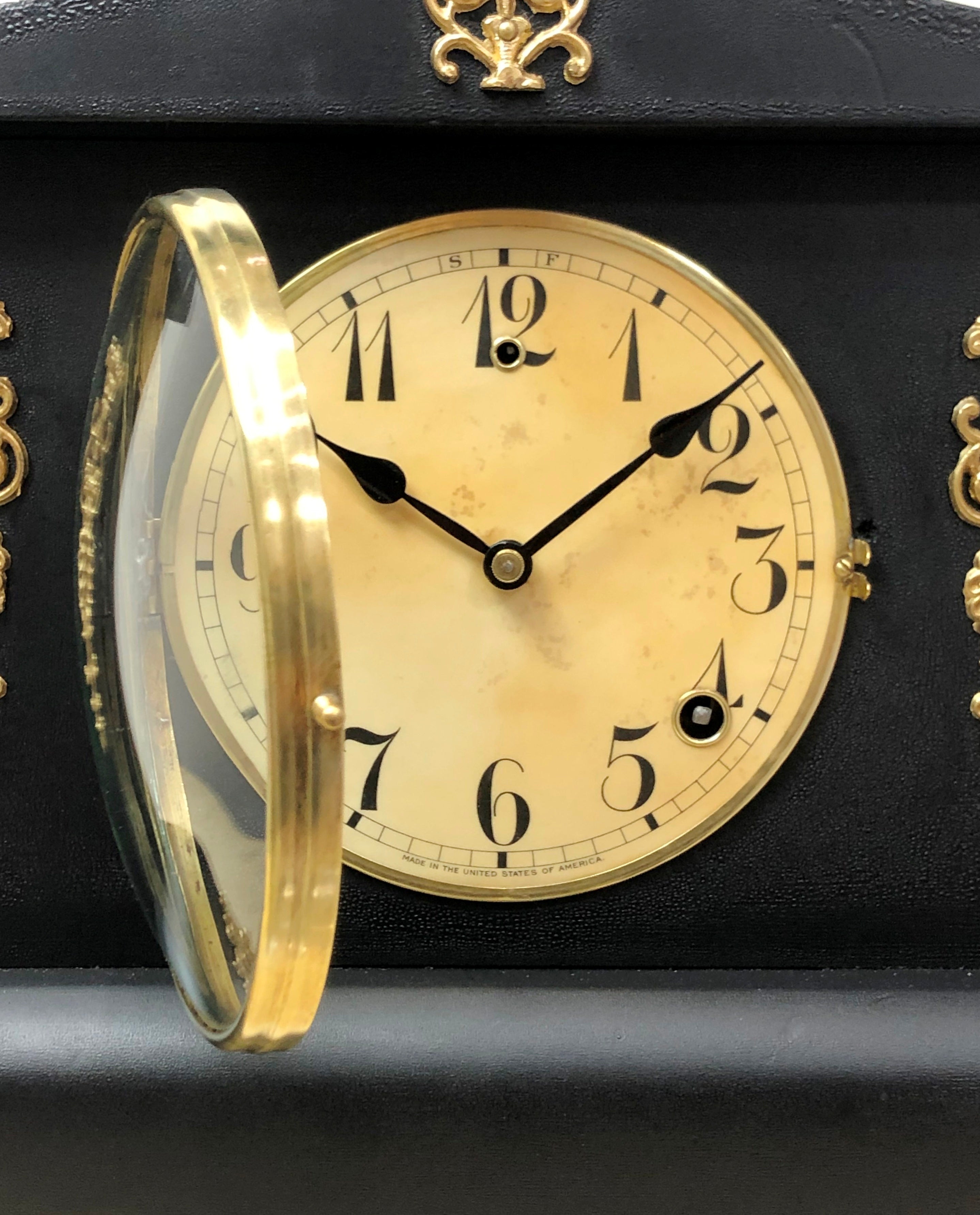 Antique Gilbert Bell & Hammer Chime Mantel Clock | Adelaide Clocks