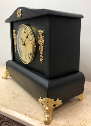 Antique Gilbert Bell & Hammer Chime Mantel Clock | eXibit collection