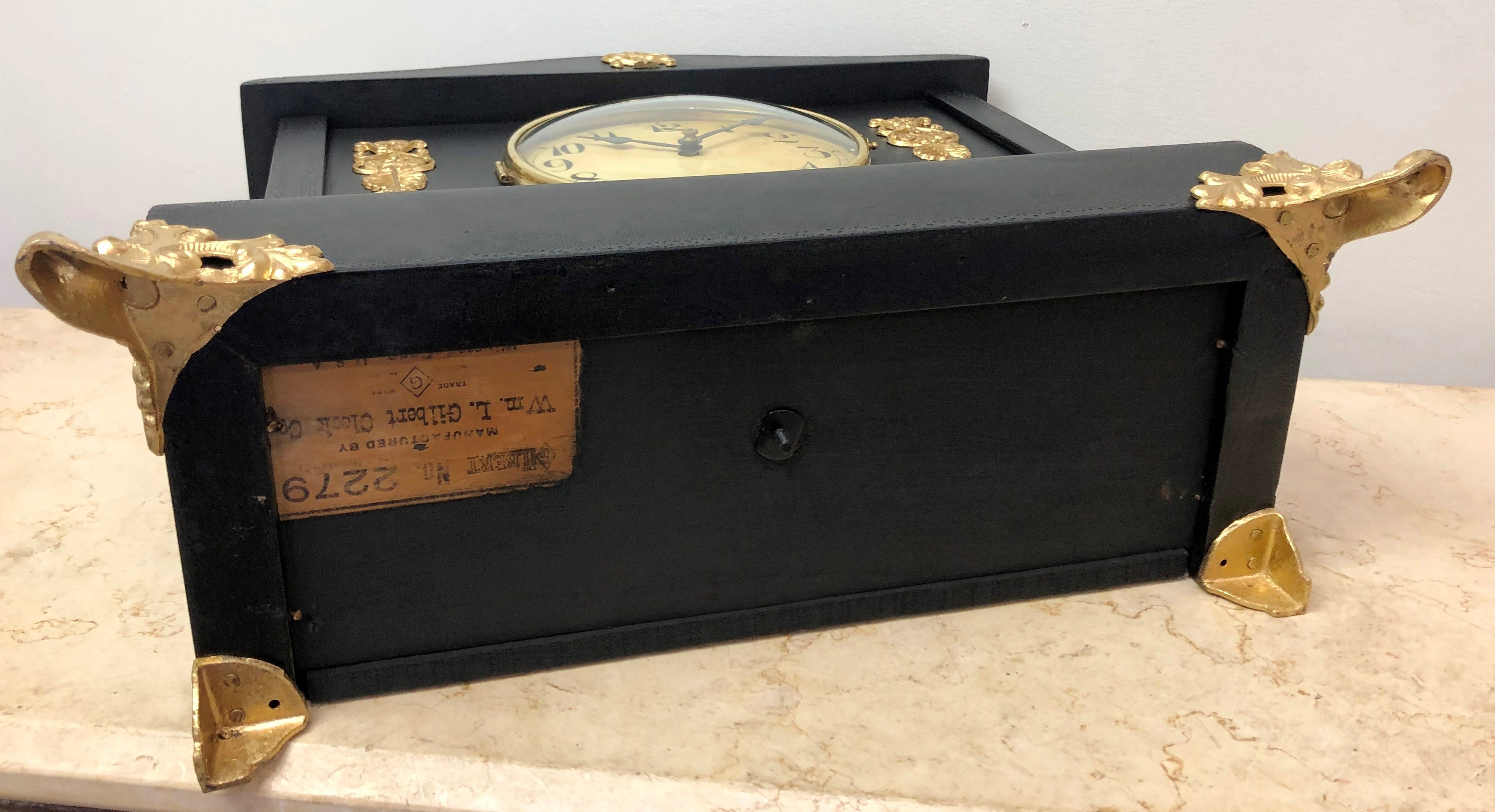 Antique Gilbert Bell & Hammer Chime Mantel Clock | Adelaide Clocks
