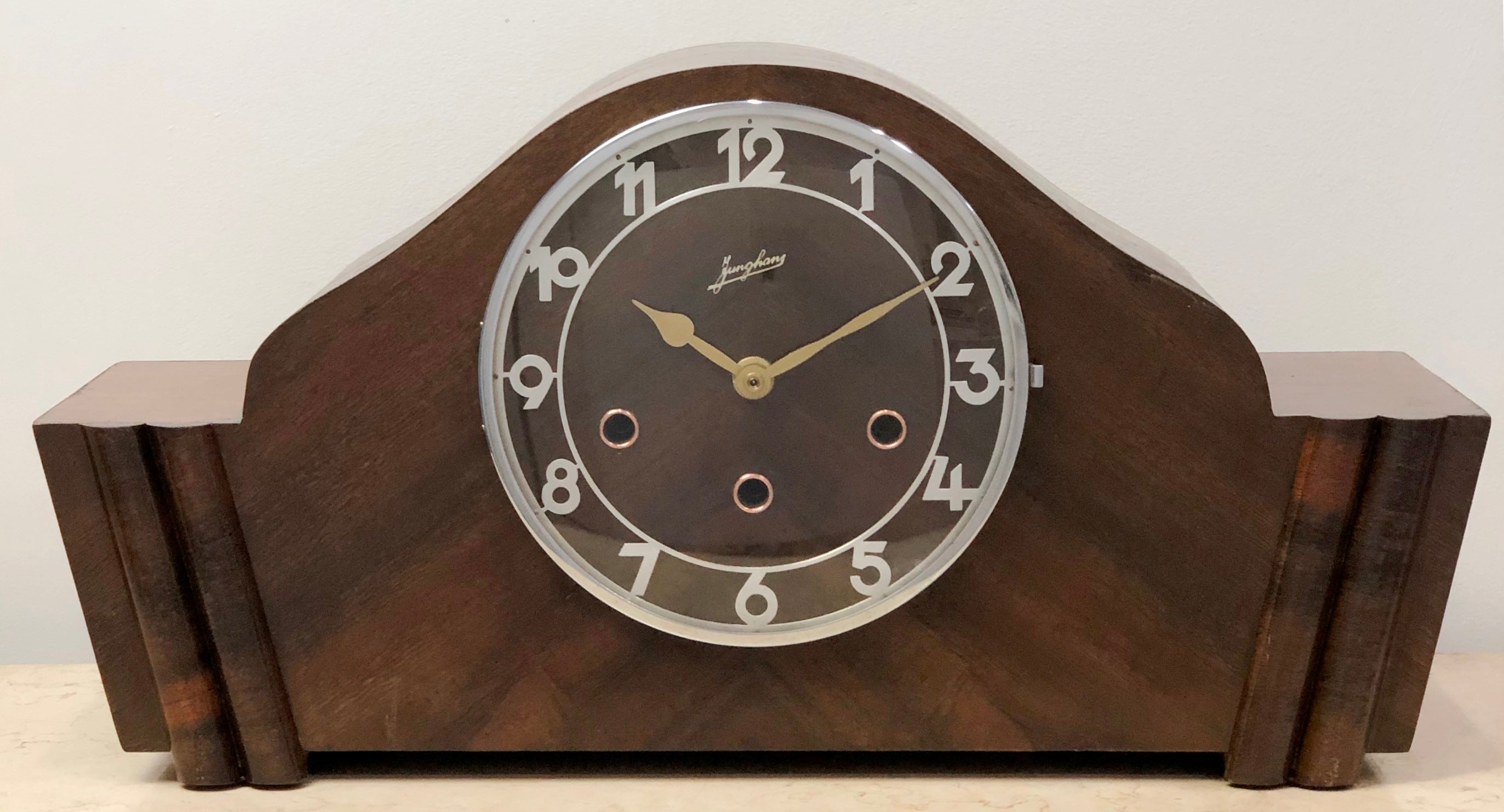 Vintage Junghans Westminster Battery Mantel Clock | eXibit collection